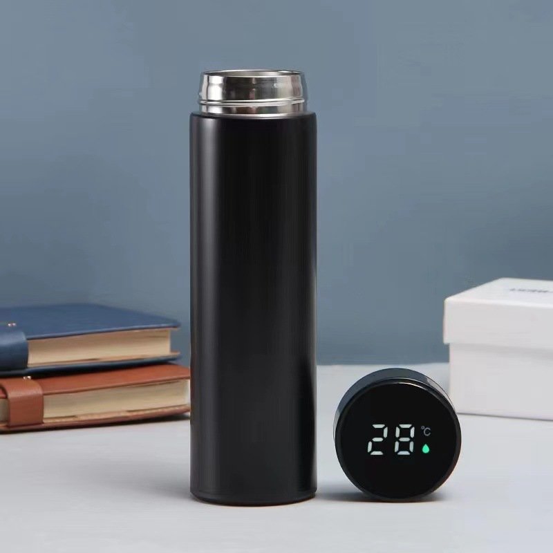 Custom Water Bottle Digital Personalize Cup Intelligent text your pictures Temperature Display gym sports Vacuum Flask with Logo