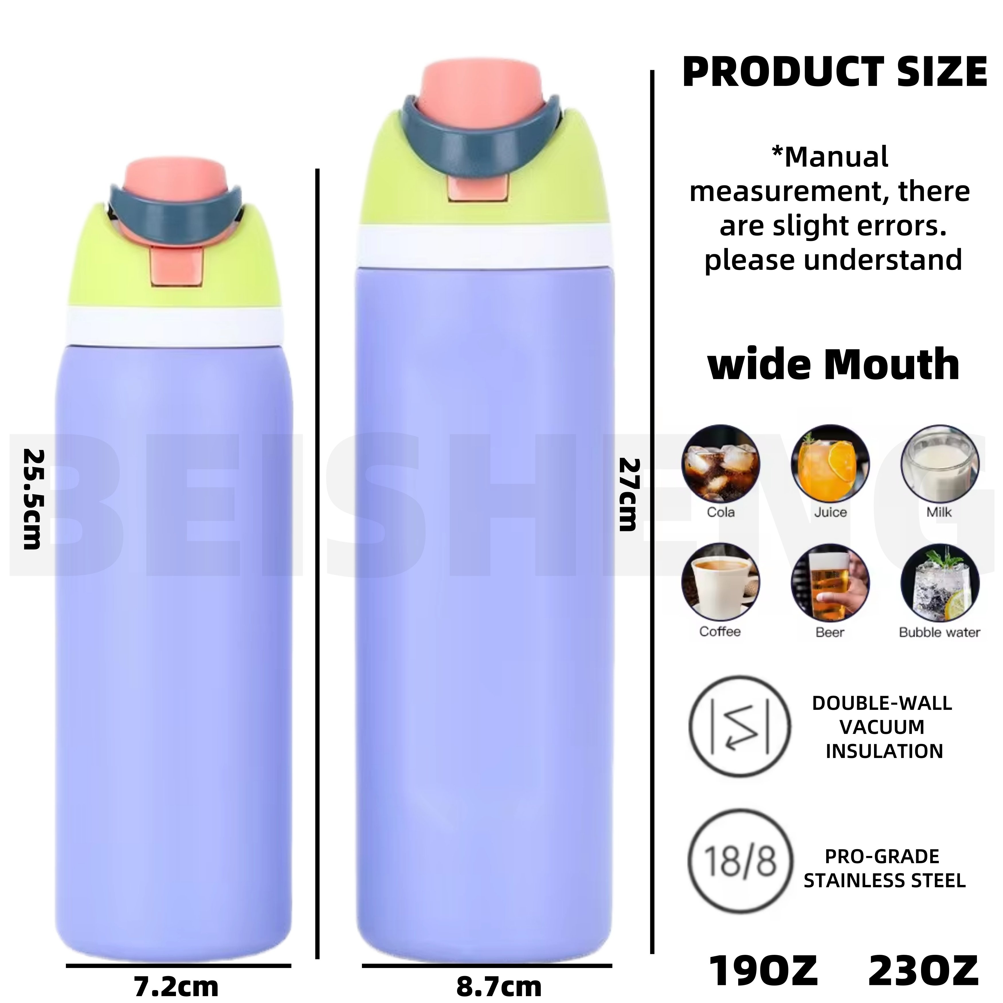 eco friendly product 2024 stainless steel sports water bottle vacuum flask drink water bottle Exquisite custom logo drink bottle