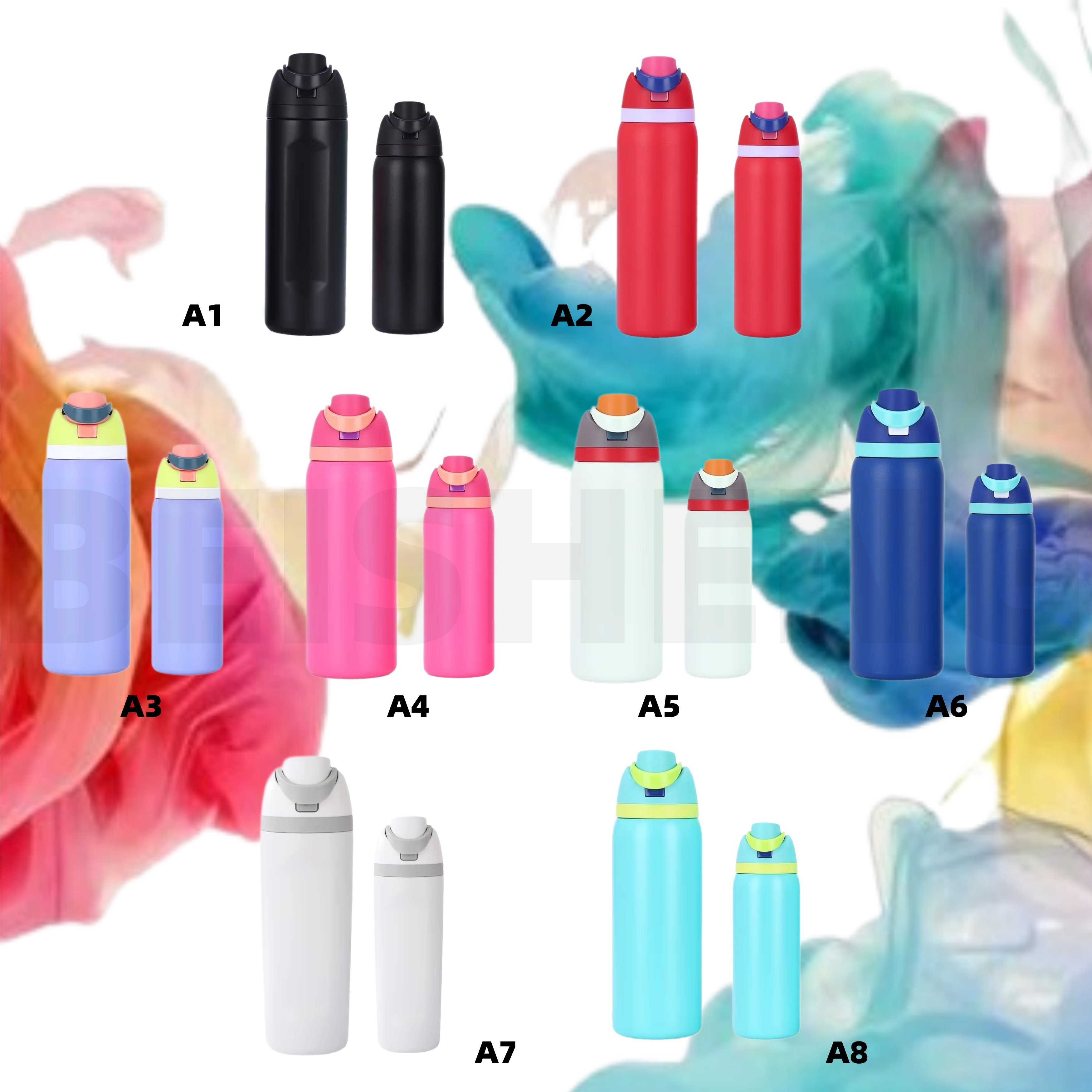 eco friendly product 2024 stainless steel sports water bottle vacuum flask drink water bottle Exquisite custom logo drink bottle