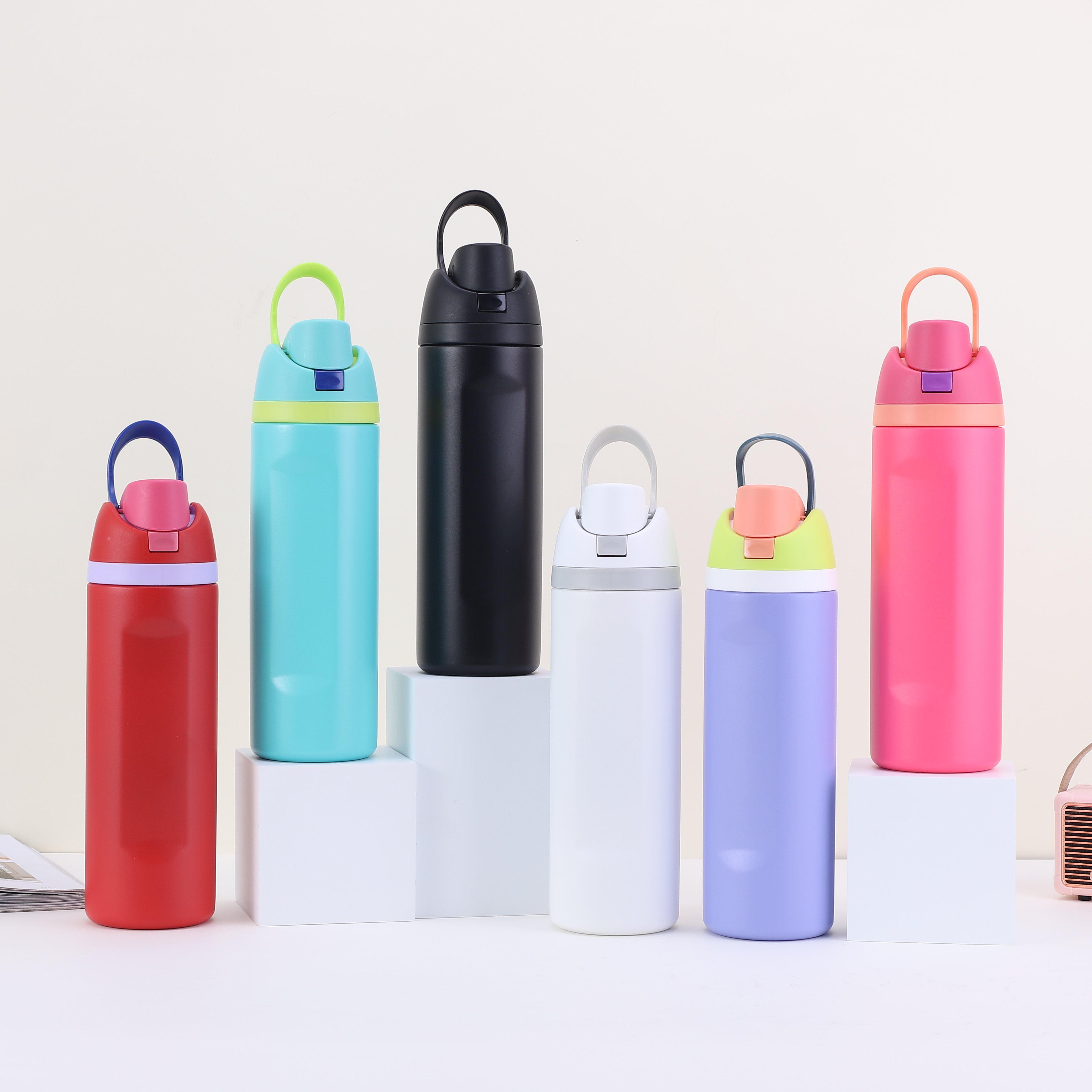 eco friendly product 2024 stainless steel sports water bottle vacuum flask drink water bottle Exquisite custom logo drink bottle