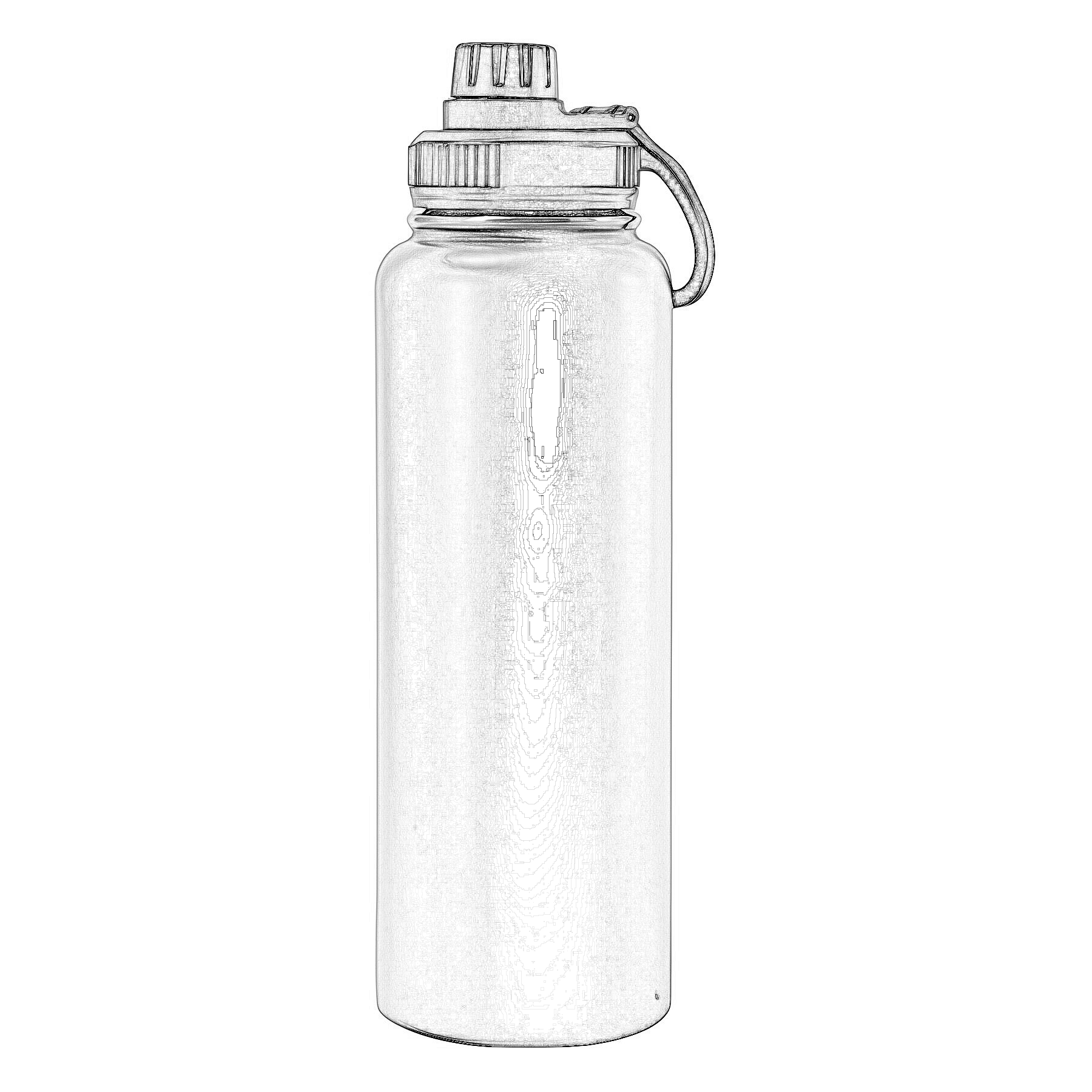 2024 Top Selling Stainless Steel Vacuum Flask Eco-Friendly Water Bottle with Replaceable Lids American Design for Travel