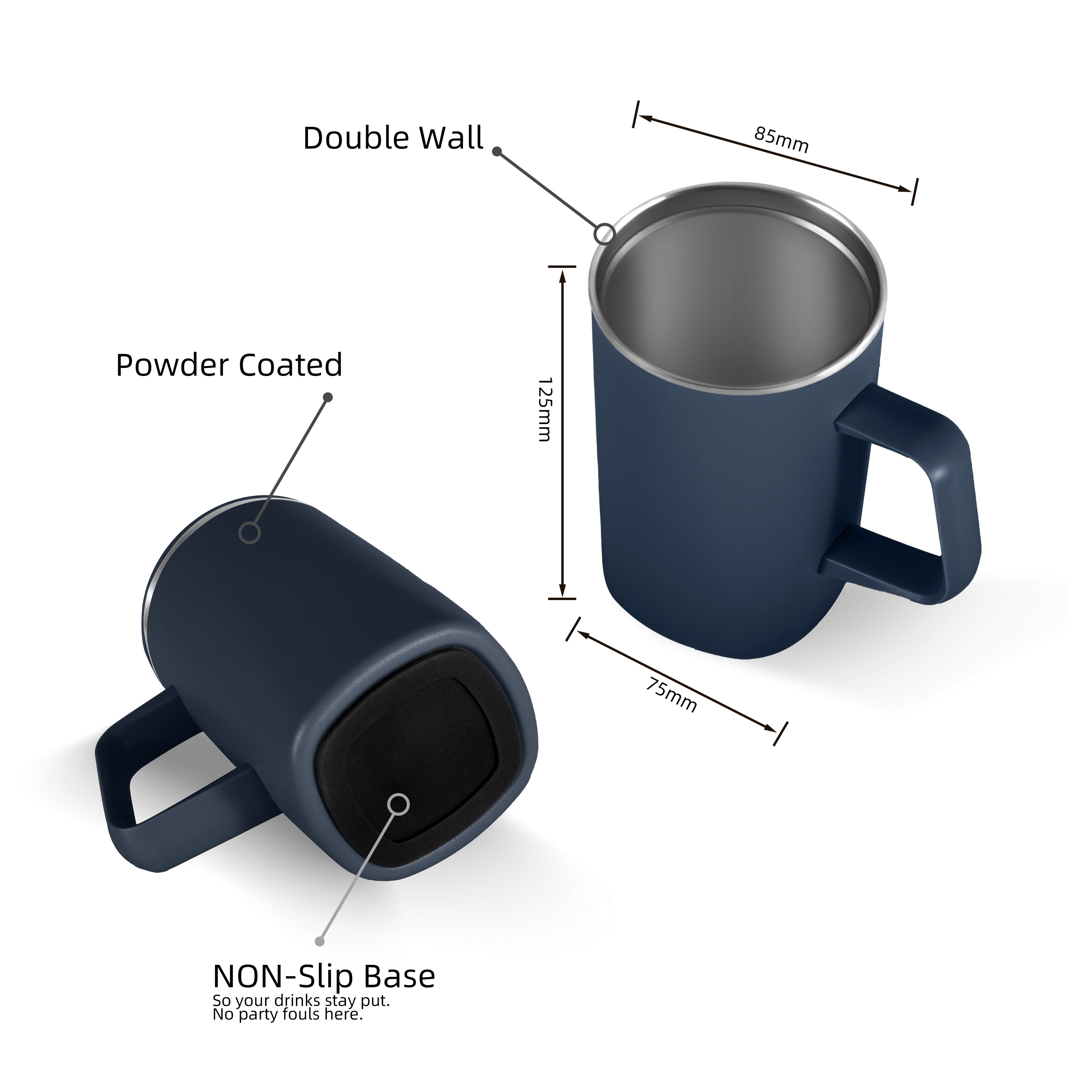 ANSHNEG OEM custom vulk coffee mugs with logo