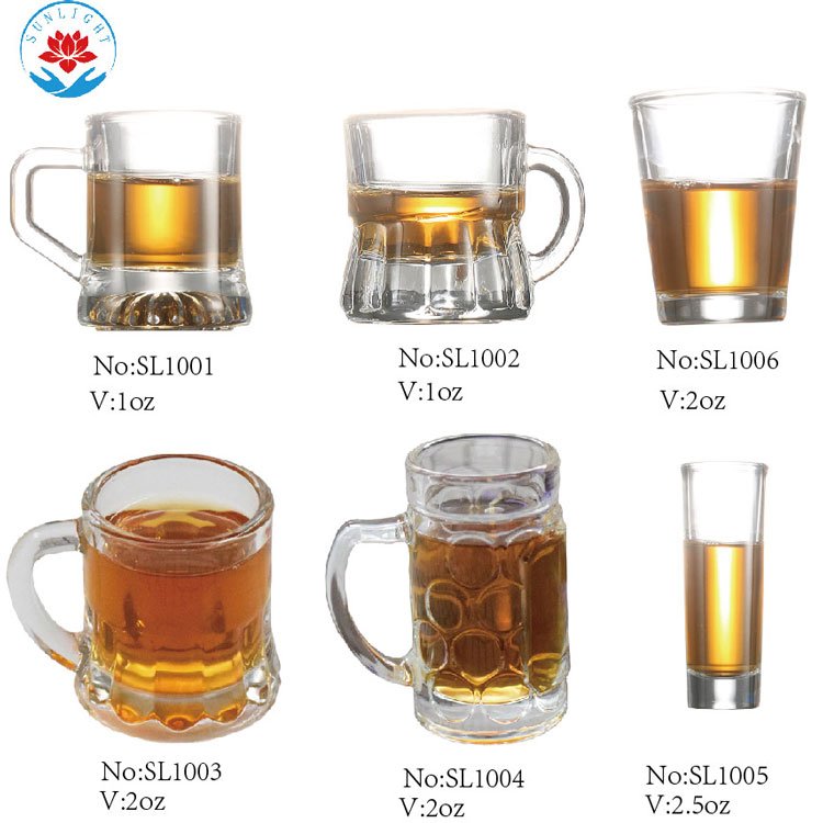 Factory Hot Sale 2OZ Shot Glasses Souvenir,Engraved Mini Beer Mug Shot Glass