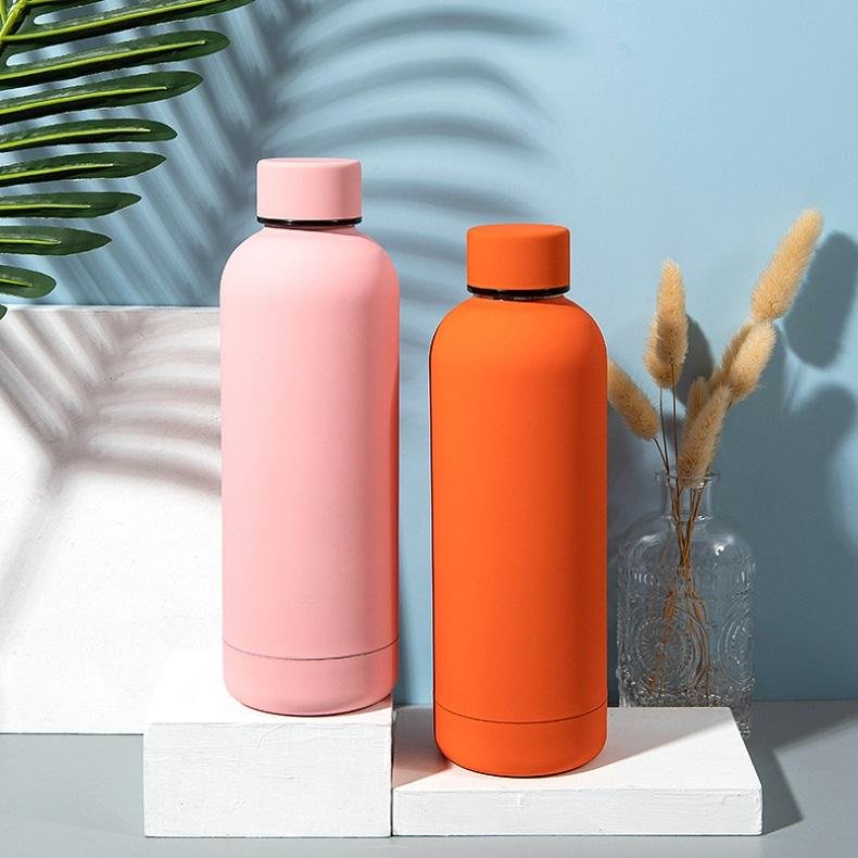 Romar Eco-friendly 350ml 500ml 750ml 1000ml Cute stainless steel Water Bottle Small Mouth Vacuum Flask