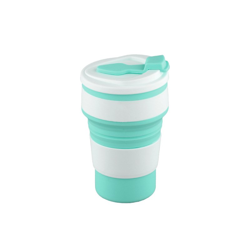 Silicone Folding Cup Portable Reusable Bpa Free Collapsible Travel Water Mug Foldable Drinking Cups for Camping Drinkware
