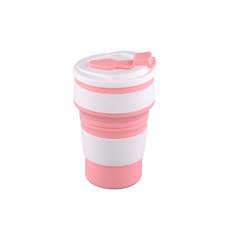 Silicone Folding Cup Portable Reusable Bpa Free Collapsible Travel Water Mug Foldable Drinking Cups for Camping Drinkware