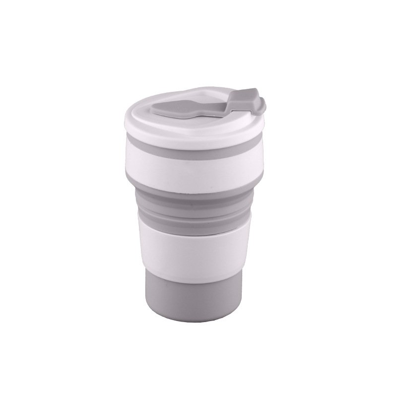 Silicone Folding Cup Portable Reusable Bpa Free Collapsible Travel Water Mug Foldable Drinking Cups for Camping Drinkware