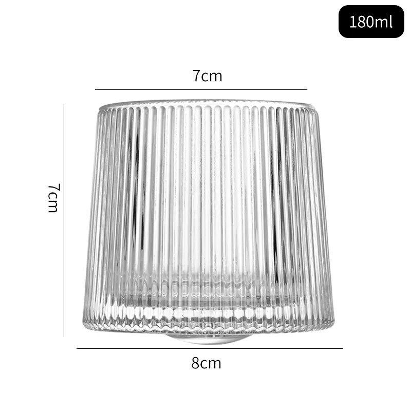 Hot selling high quality tumbler whisky glass exquisite spin glass wine mug rock whisky glass cup