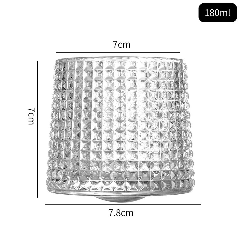 Hot selling high quality tumbler whisky glass exquisite spin glass wine mug rock whisky glass cup
