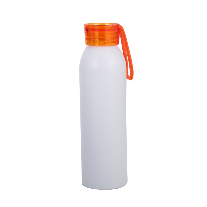 BPA Free 500ml Sport Aluminum Water Bottle With Silicone Strap
