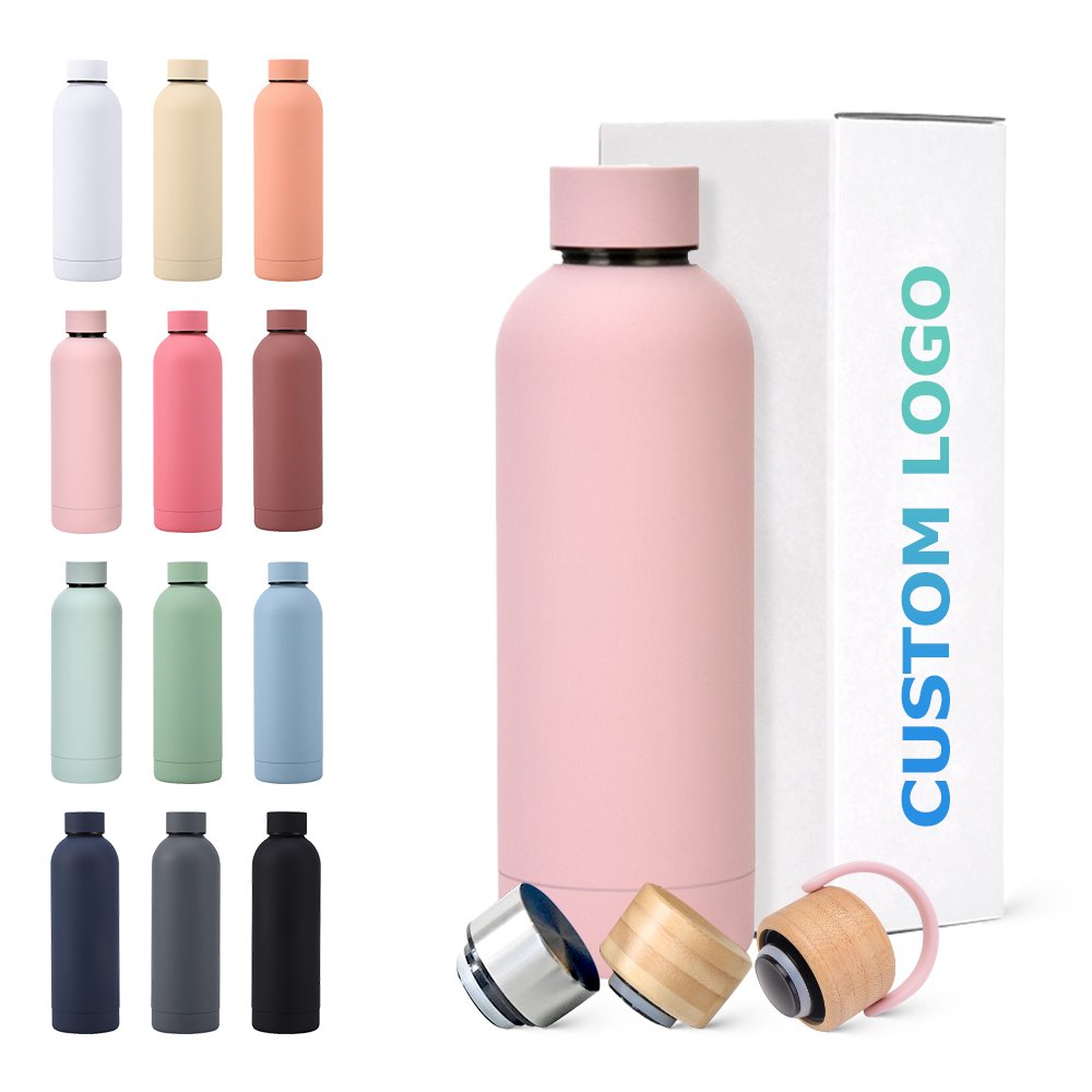 wholesale Custom Logo Sport 500ml 750ml Drink Bottle Stainless Steel Double Wall Outdoor Sports Vacuum Flasks