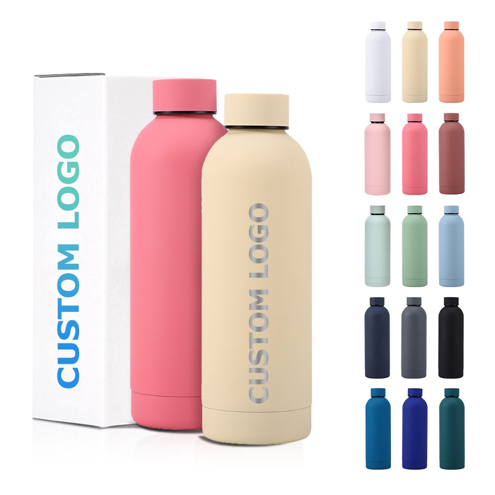 wholesale Custom Logo Sport 500ml 750ml Drink Bottle Stainless Steel Double Wall Outdoor Sports Vacuum Flasks
