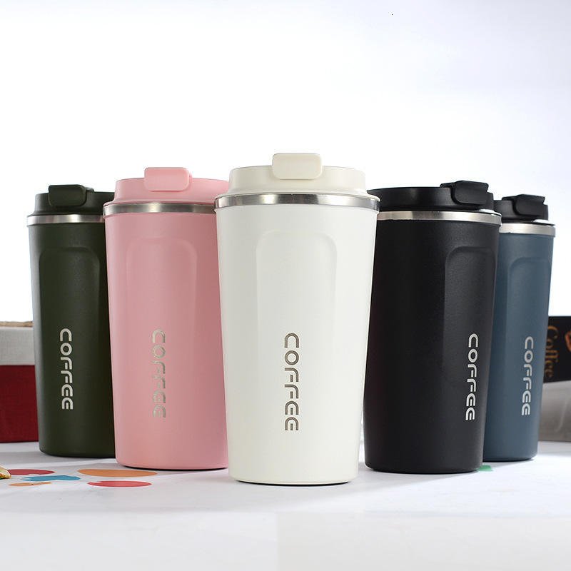 380ml/510ml Stainless Steel Coffee Thermos Mug Portable Car Vacuum Flasks Travel Thermo Cup Water Bottler Thermocup For Gifts