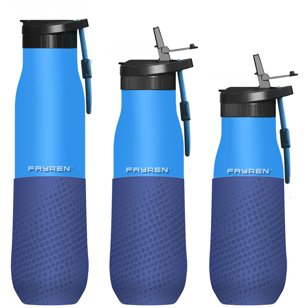 OEM Customized Factory 350ml 500ml 750ml Double Wall Stainless Steel Sport Vacuum Insulation Water Bottle Outdoor Travel Camping