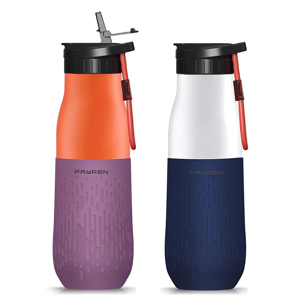 OEM Customized Factory 350ml 500ml 750ml Double Wall Stainless Steel Sport Vacuum Insulation Water Bottle Outdoor Travel Camping