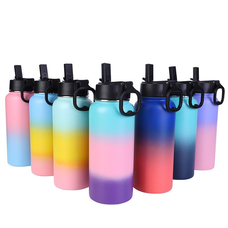 Manufacturer Custom Sport Gym Insulated Stainless Steel 12oz 18oz 22oz 32oz 40oz 64oz Vacuum Flask Water Bottle
