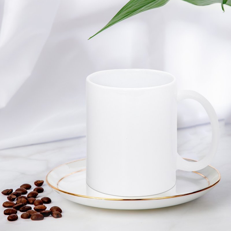 USA Warehouse 15oz Custom DIY Ceramic Coffee Blank Ceramics Sublimation White Blank Mug Coffee Cup
