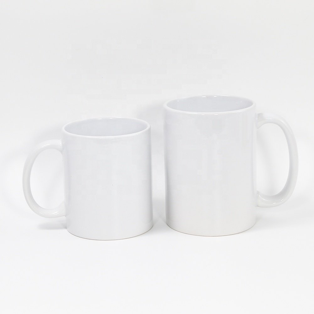 USA Warehouse 15oz Custom DIY Ceramic Coffee Blank Ceramics Sublimation White Blank Mug Coffee Cup