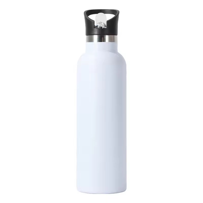 Hot Custom Logo Food Grade Double Wall Stainless Steel Water Bottle Insulated Vacuum Flask With Optional Lid