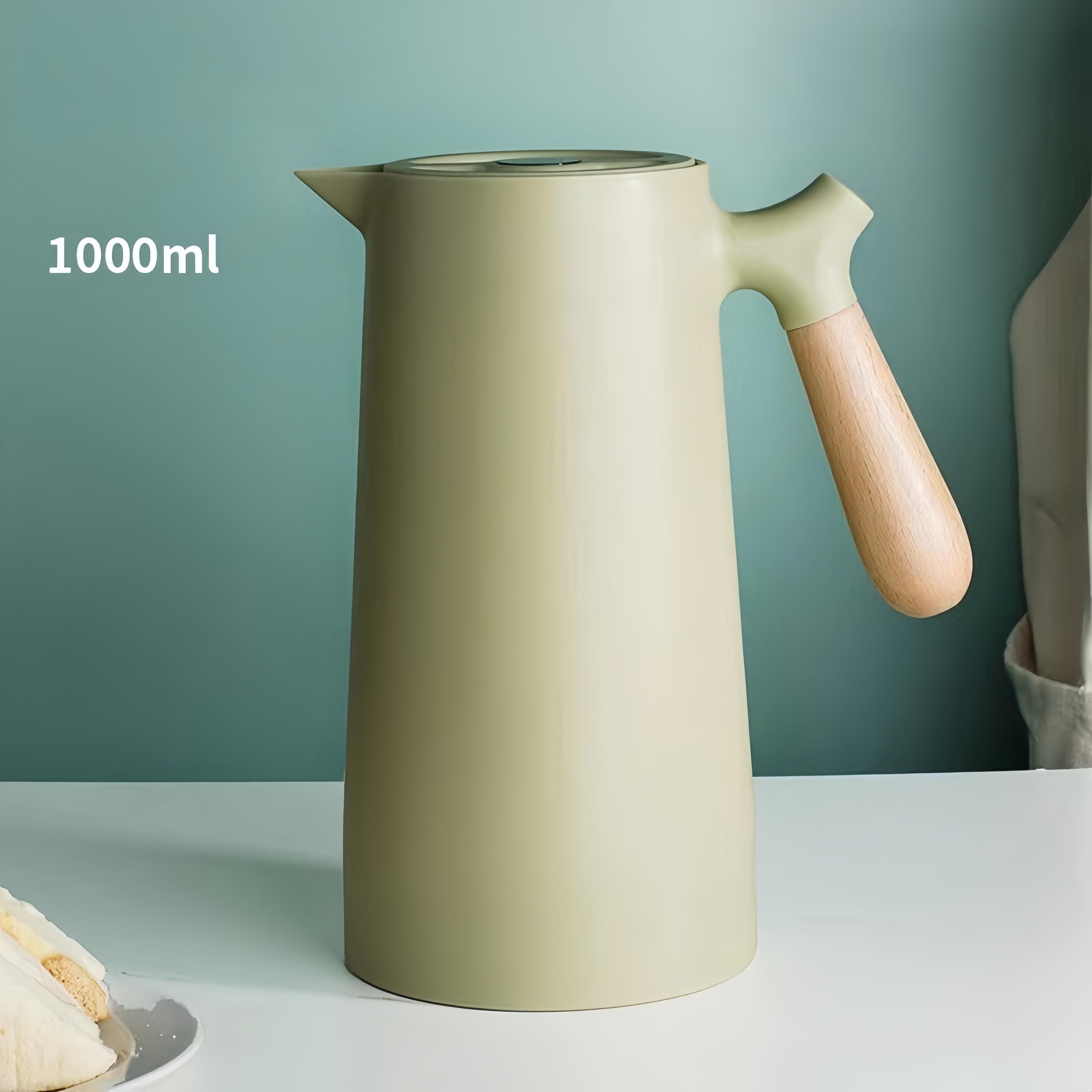 Outdoor Travel Thermal Bottle Double Layer Glass Inner Insulated Vacuum Pot glass bottles 1 liter