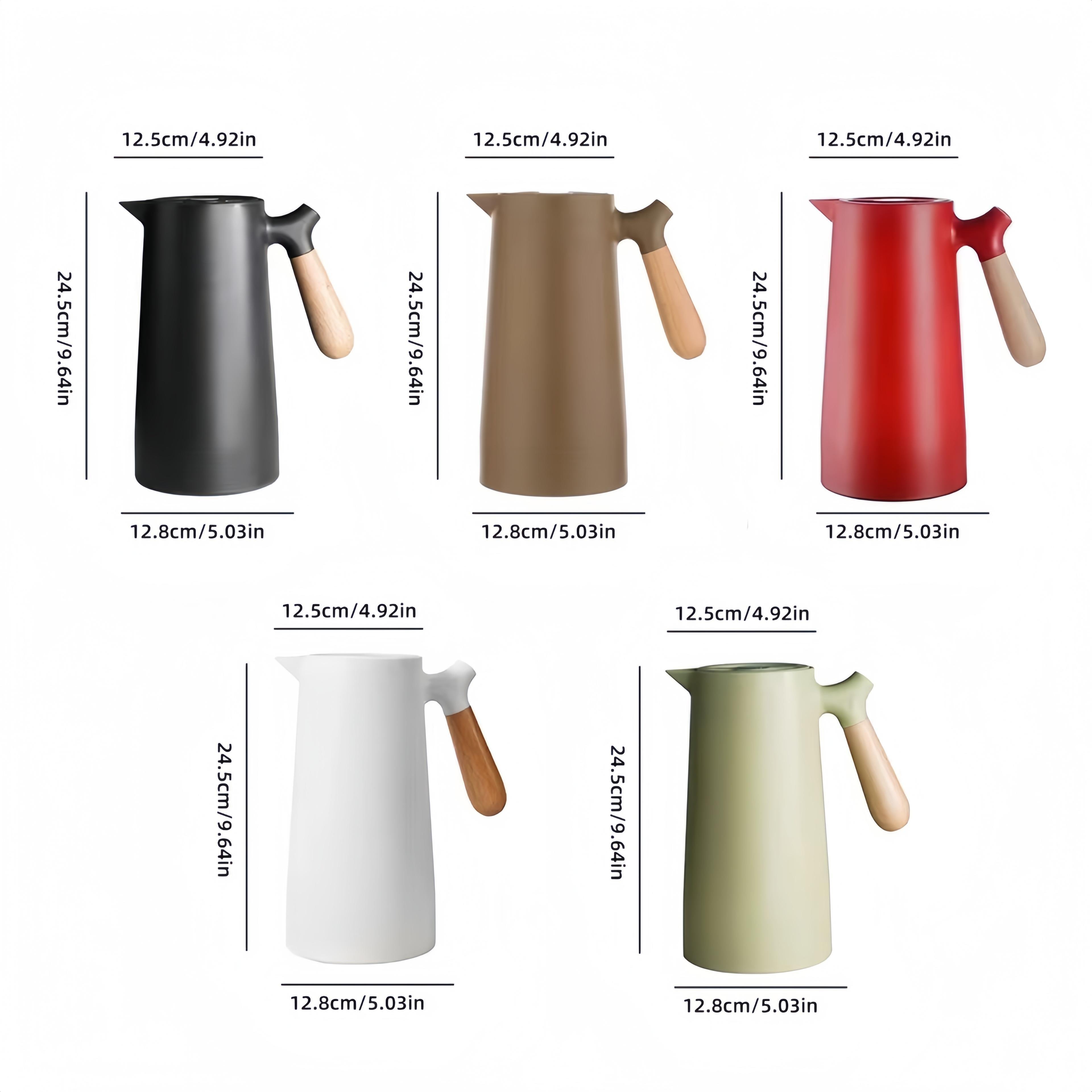 Outdoor Travel Thermal Bottle Double Layer Glass Inner Insulated Vacuum Pot glass bottles 1 liter