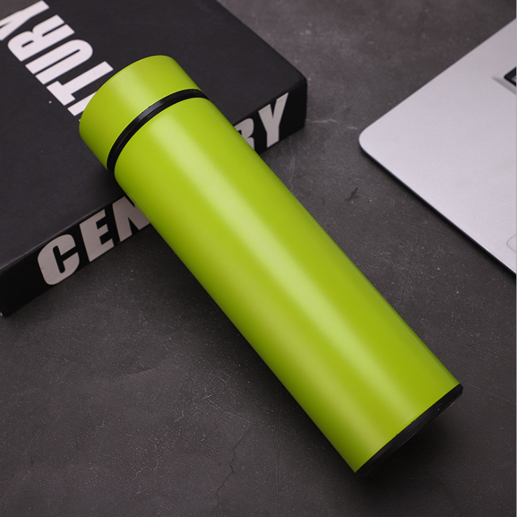 Stainless Steel Double Wall Straight Water Bottle Vacuum Flask with Tea Infuser Tumbler mug