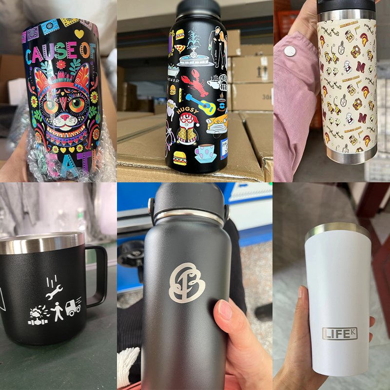 Customized Bpa Free Double Walled Vacuum Flask Stainless Steel 18/25/32/40oz 64oz Insulated Sports Water Bottle