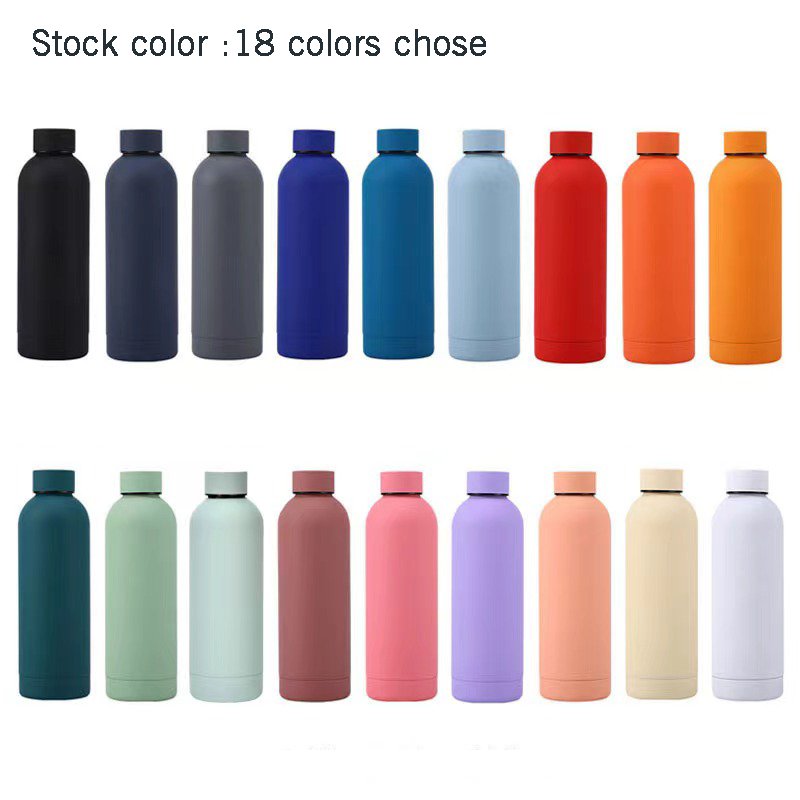 Wholesale 500 Ml Drinking Metal Insulated water bottle blank Double Wall Vacuum flask Stainless Steel Gym Water Bottle