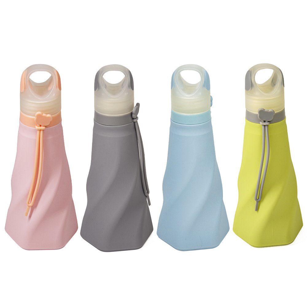Collapsible Water Bottle Foldable Silicone Sports Drink Water Bottle