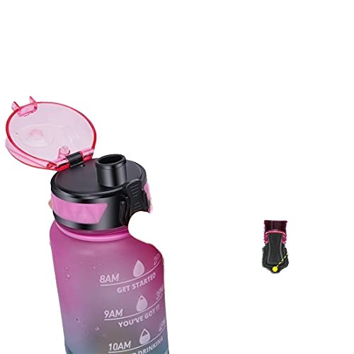 Gym Outdoor Sports Plastic Bottle OEM Logo Leak proof 1L Bottle Motivational Water Bottle With Time Marker