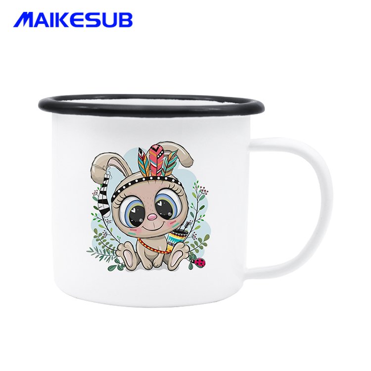 Sublimation blank layer enamel mug coffee cup