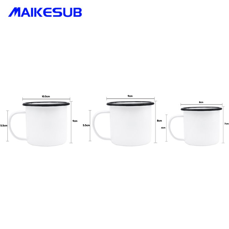 Sublimation blank layer enamel mug coffee cup