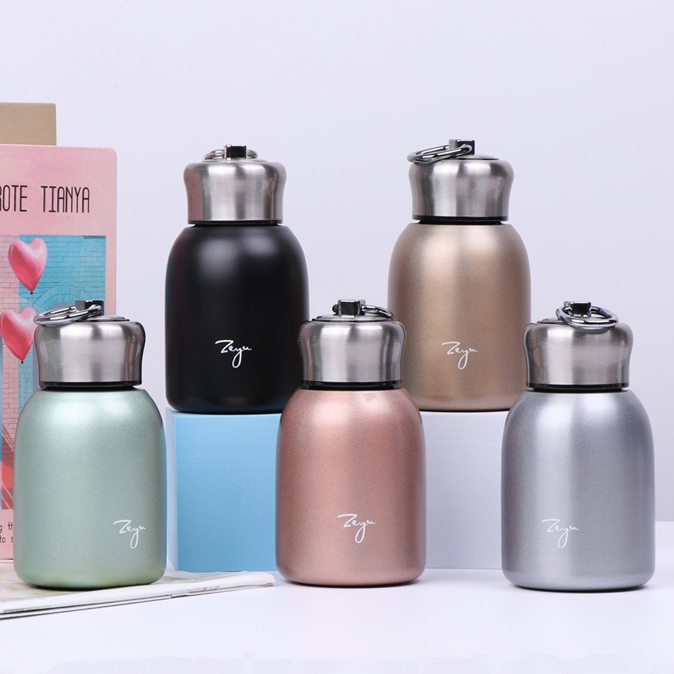 High Quality 2022 Latest Gift 280ml Outdoor Sports Vacuum Cup Stainless Steel Flask Thermal Mug Mini Coffee Thermos Water Bottle