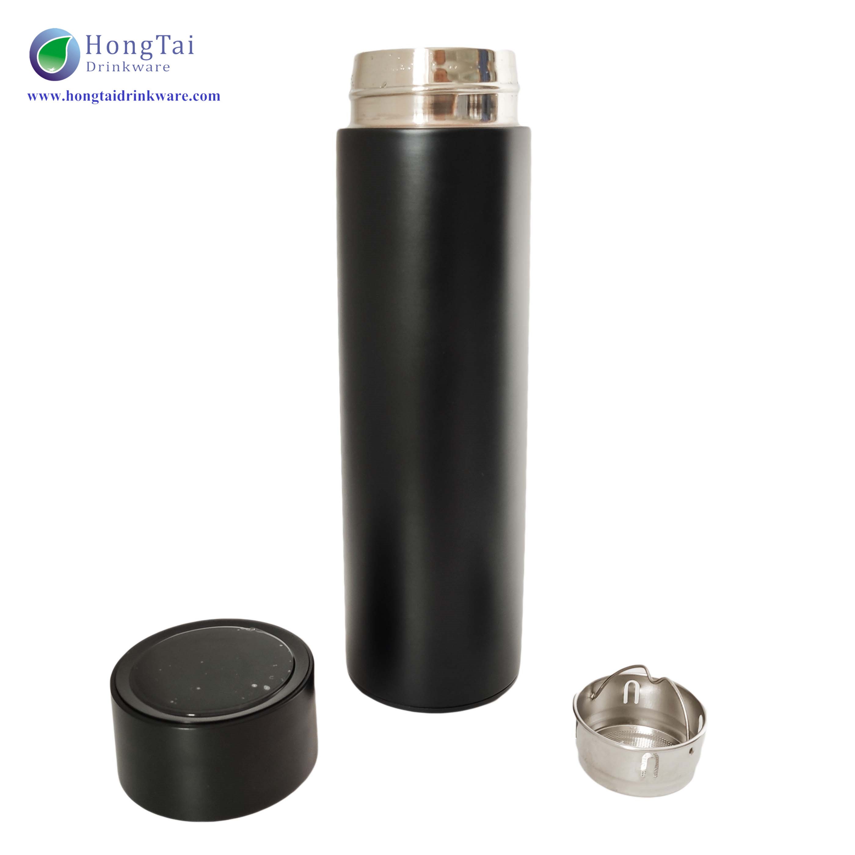 Smart Water Bottle With Reminder To Drink Water Stainless Steel Water Bottle LED Temperature Display Vacuum Flasks