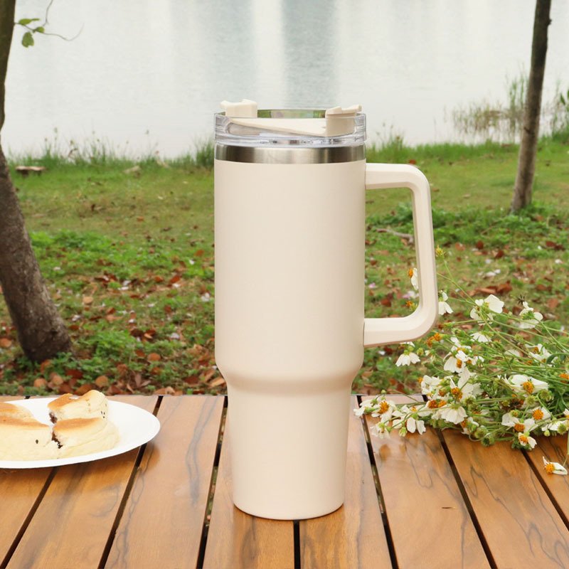 Hot Sale 40oz Custom Double Wall Stainless Steel Vacuum Tumbler With Straws Travel coffee Tumbler Coffee Cup With Lids