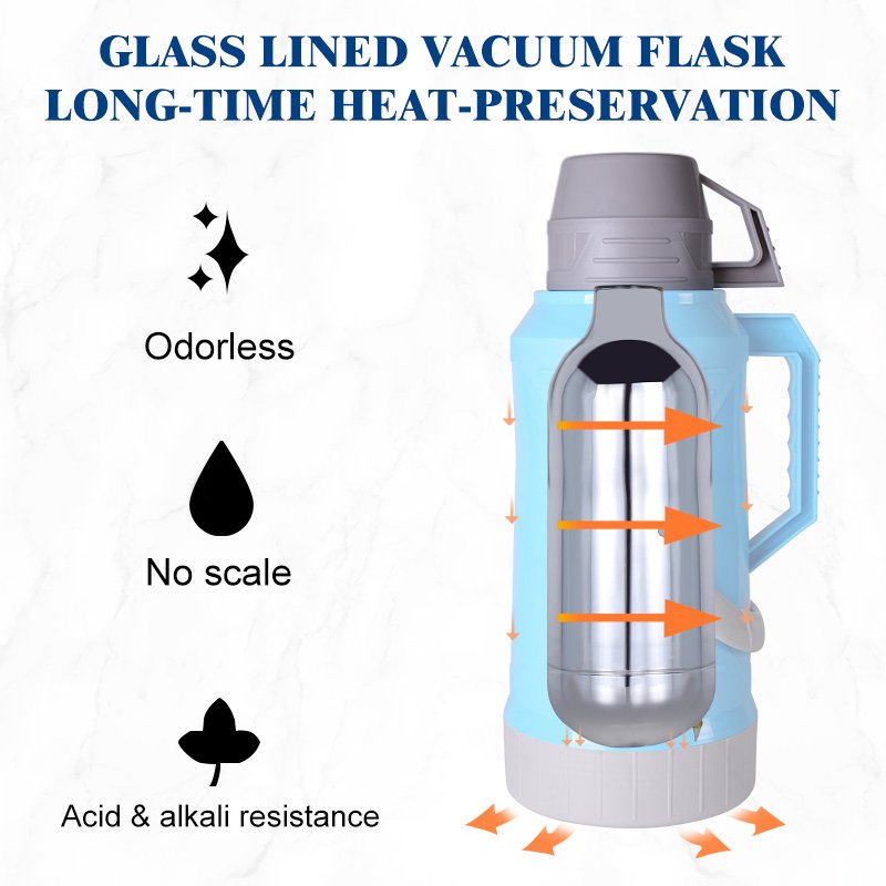 hot sale high quality insulated vacuum flask glass bottle refill glass water bottle liner