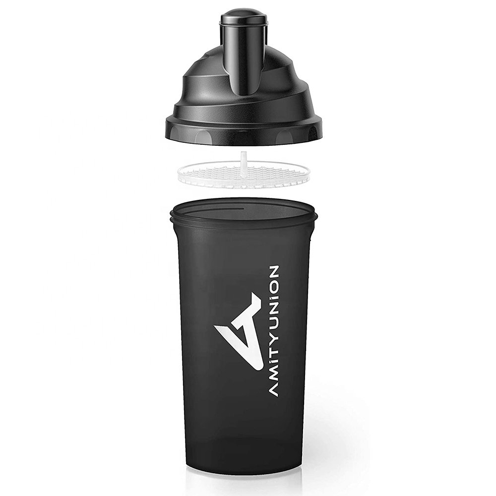 700ML New Design On-the-Go BPA Free PP Plastic Nutrition Protein Shaker Water Bottle with LOGO Printing