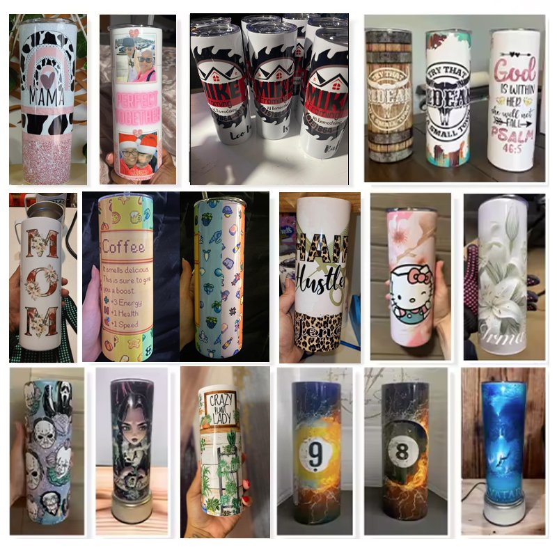 10oz-40oz sublimation mug Stainless Steel Double Wall Insulation Straight Water Sippy Cups Sublimation blanks Tumbler Mugs