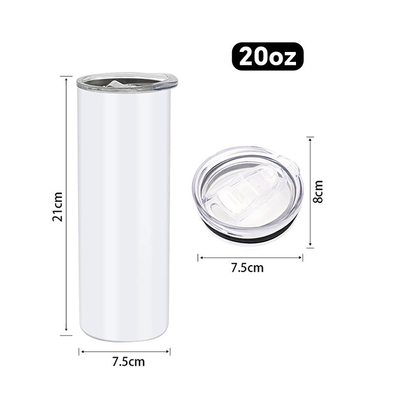 10oz-40oz sublimation mug Stainless Steel Double Wall Insulation Straight Water Sippy Cups Sublimation blanks Tumbler Mugs