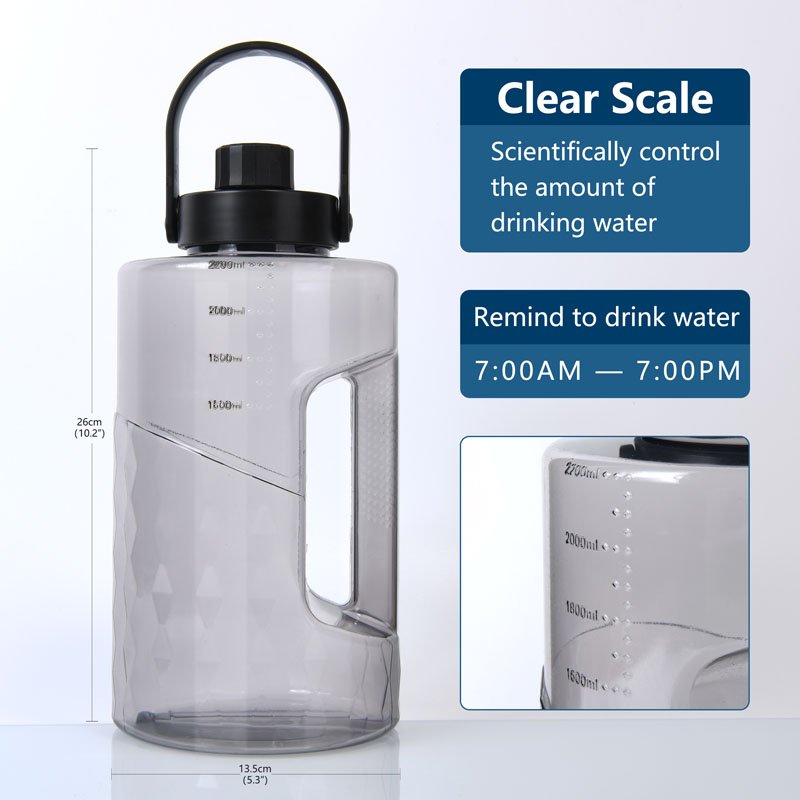 Hot sell Large sports jug big reusable water bottle- 2.2l