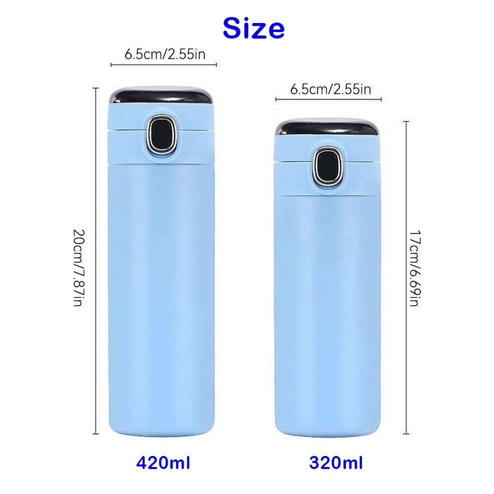 Custom logo Digital Vacuum Flasks With LED Temperature Display 304 Stainless Steel Thermo Cup Intelligent Smart Water Bottle