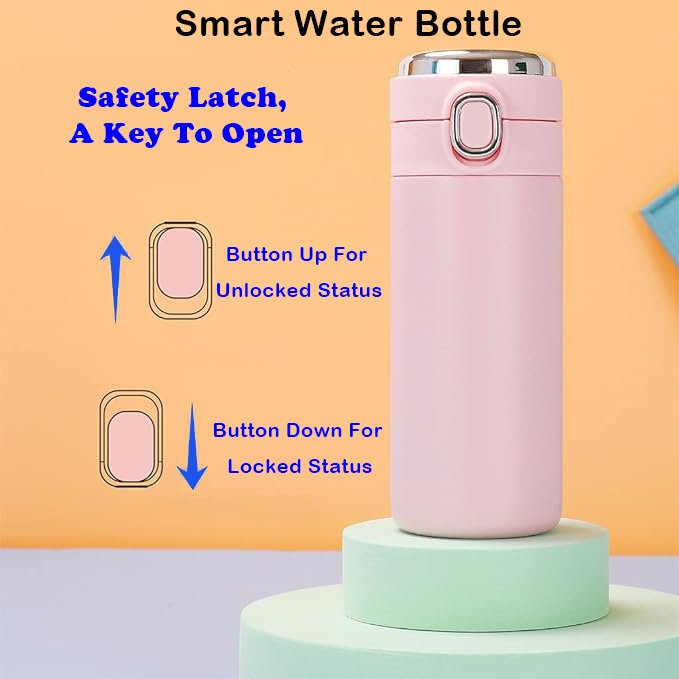 Custom logo Digital Vacuum Flasks With LED Temperature Display 304 Stainless Steel Thermo Cup Intelligent Smart Water Bottle
