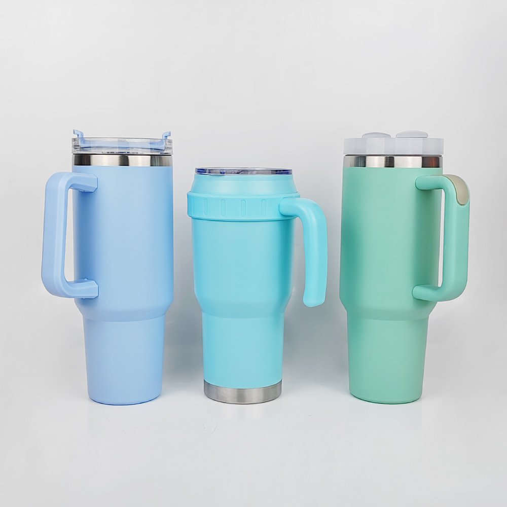 Hot Sale RTS 40oz Stainless Steel Travey 40oz Tumbler with Handle