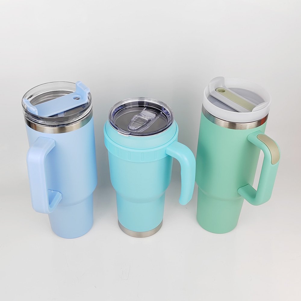 Hot Sale RTS 40oz Stainless Steel Travey 40oz Tumbler with Handle
