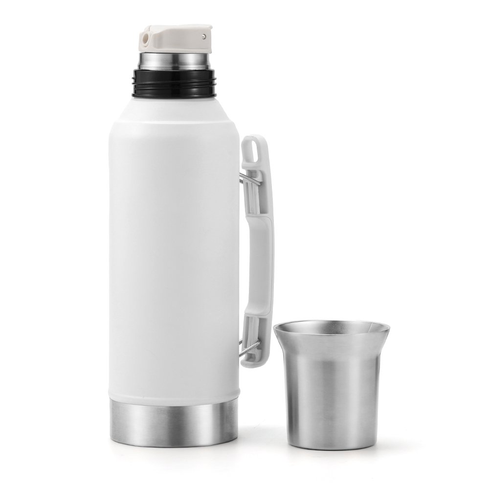 1.2L Large Capacity Food Grade Stainless Steel Vacuum Flask With Handle