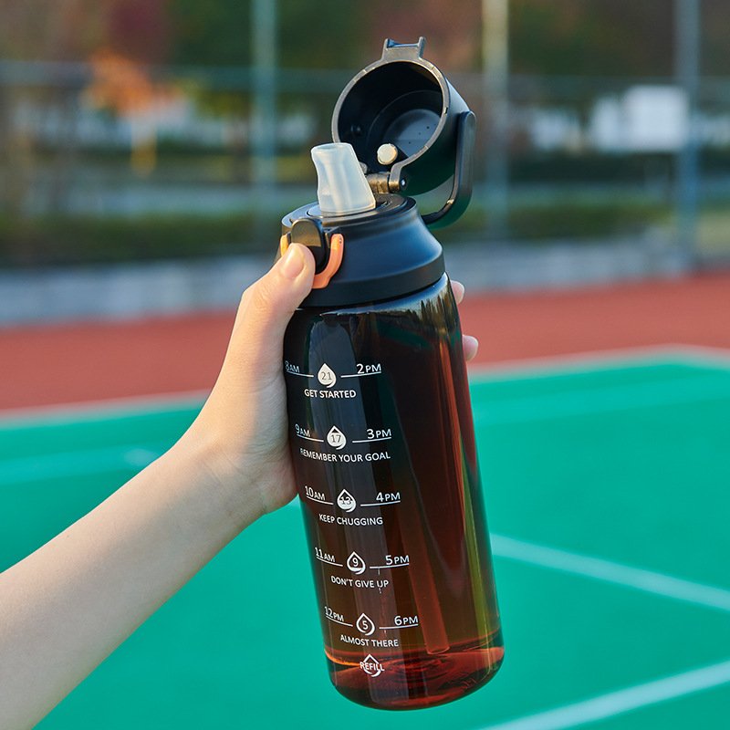 2024 Unisex Portable 750ml Plastic Sports Water Bottle Direct Drinking for Back to School Tours Boiling Water 2024