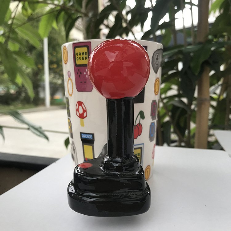 Game Controller Handle Wholesale Ceramic Mug Game Over Gaming Mug Cartoon Coffee Mug