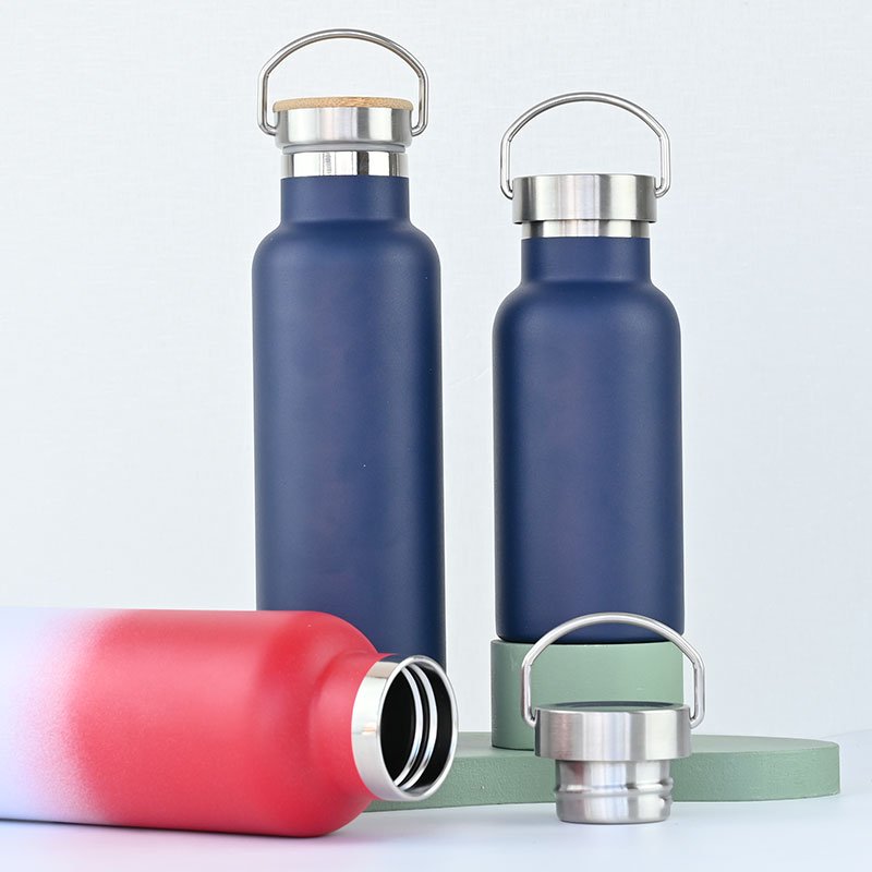 Custom logo 32oz wide mouth vacuum flasks double wall stainless steel thermal outdoor travel water bottle