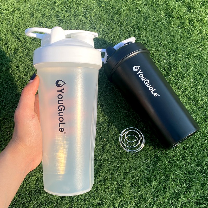 BPA Free Protein Shaker Bottle Gym 600ml Plastic Water Bottles Sports Water Bottle Custom Logo Shaker Flasche