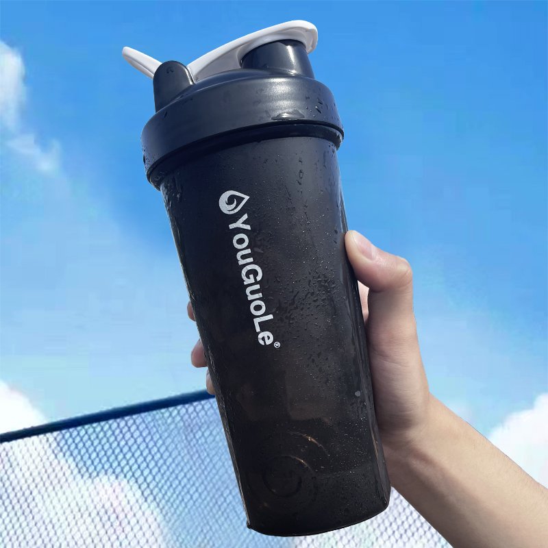 BPA Free Protein Shaker Bottle Gym 600ml Plastic Water Bottles Sports Water Bottle Custom Logo Shaker Flasche